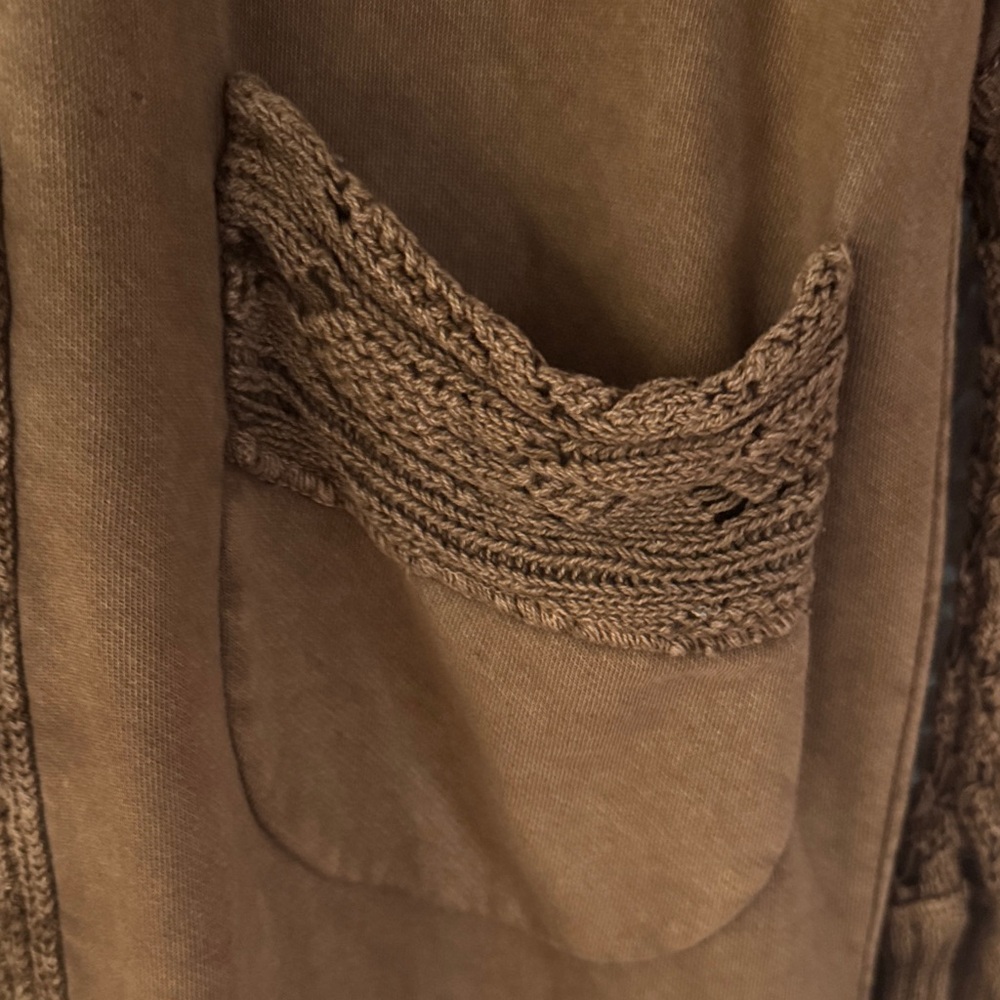 Free People Brown Hooded Knit Cardigan - Picture 3 of 7